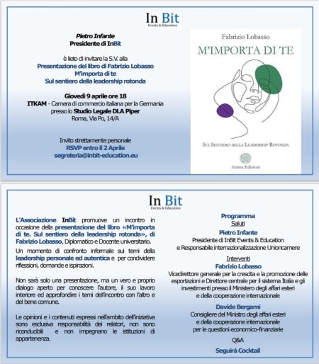 Presentazione “M’importa di Te” (Roma, In BIT)